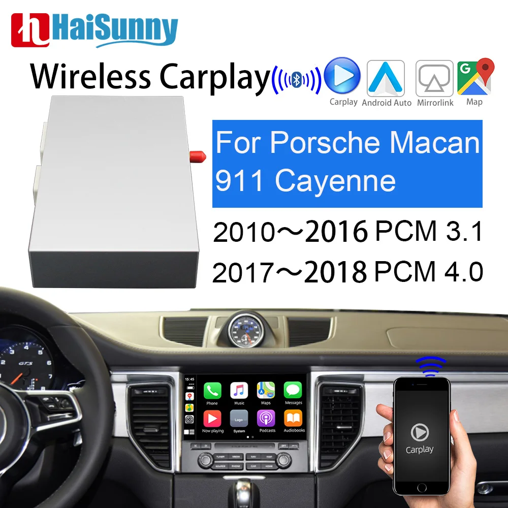 HaiSunny OEM беспроводной CarPlay для Porsche PCM 3 1 PCM4 .0 Navi Android Авто Cayman Panamera Cayenne Macan 718 991 911 Car