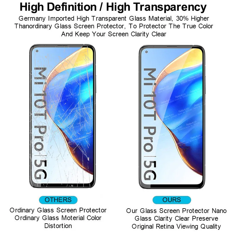Закаленное стекло 10D для Xiaomi 10 T Pro защитная пленка экрана Xiomi Mi Lite Mi10T Light 10tpro 10tlite 2