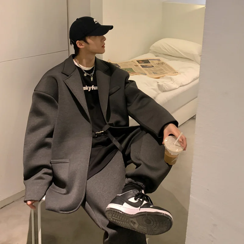 Модные утепленные однотонные блейзеры UMI MAO в Корейском стиле на осень и зиму для