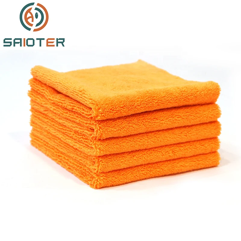 

40*40cm Ultra-Soft Super Absorbent Microfiber Auto Wash Polishing EadgelessTowel Car Interior Window Windshield Cleaning Drying