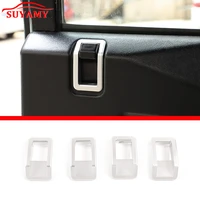 for land rover defender 90 110 130 2004 2019 aluminum alloy inner door handle bolt outer decorative frame car accessories