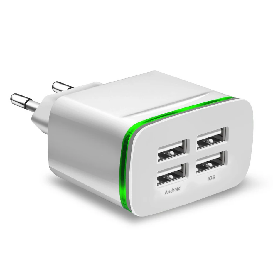 Сетевое зарядное устройство с 4 USB портами 5 В/4 а|Зарядные устройства для
