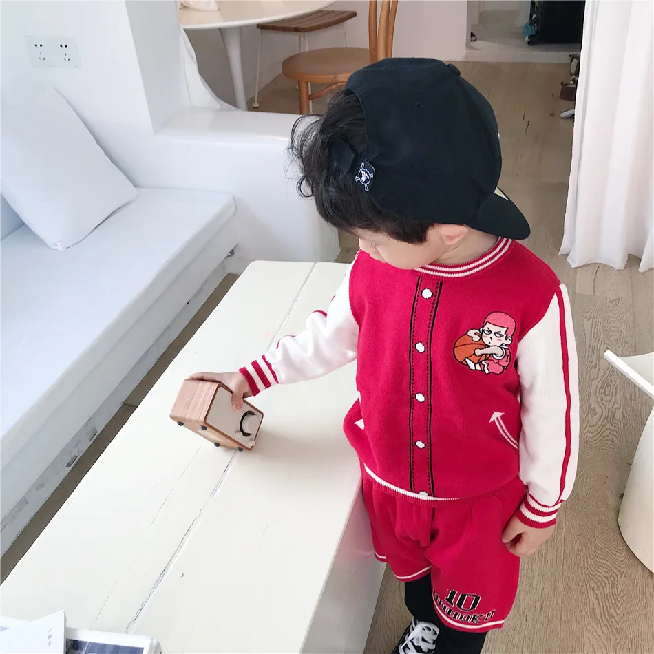Tonytaobaby/детская одежда на осень и зиму; спортивный баскетбольный свитер; костюм для мальчиков; осенняя одежда для девочек
