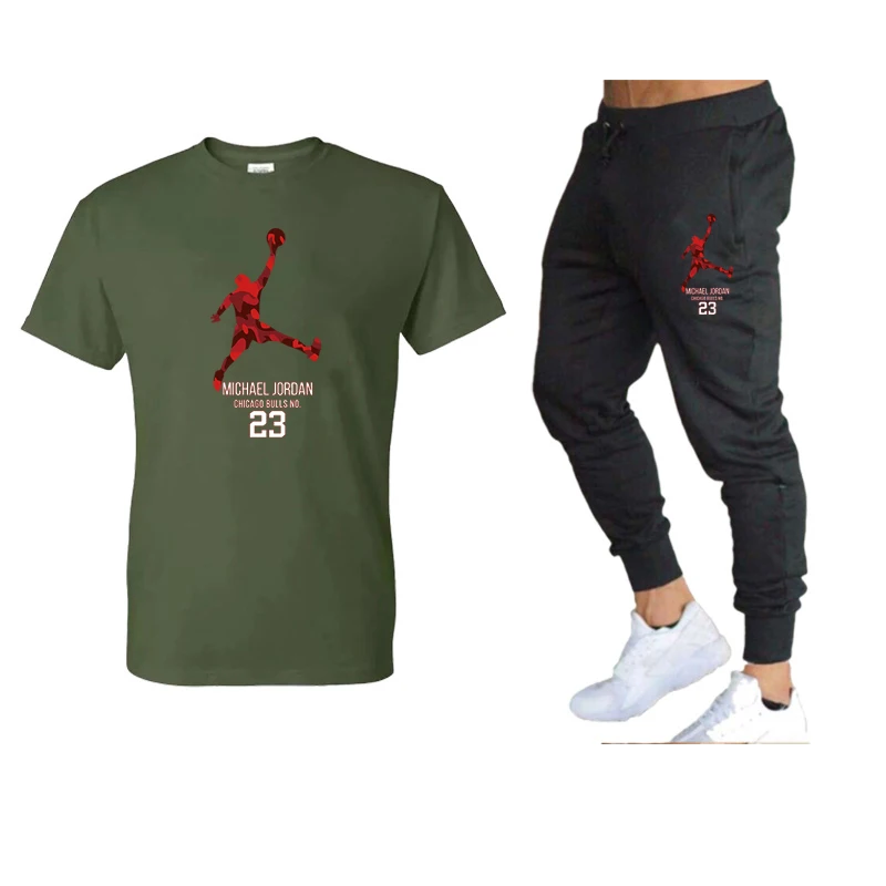 

Summer New Style Printed Short-Sleeved Suit Men's Trend Suit Casual Sportswear Outing Suit Men's Two-Piece Suit S-2XL