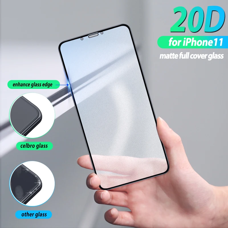 Матовое закаленное стекло для Iphone 11 Pro Max Защита экрана для Iphone X XS 11pro Max Iphone11pro стеклянная защитная пленка R