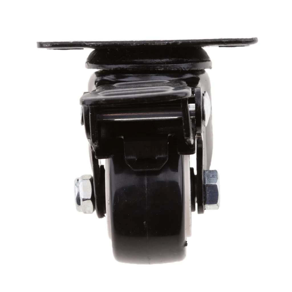 4 кратный Прочный Поворотный Ролик из ПВХ 1 5 дюйма колесики для мебели тележки