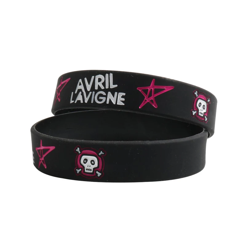 1 шт. Аврил силиконовые браслеты рок ролл Музыка панк звезда модный силиконовый