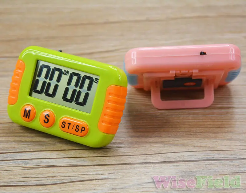 Магнитный большой ЖК цифровой таймер кухонный счетчик вниз чистый Громкий