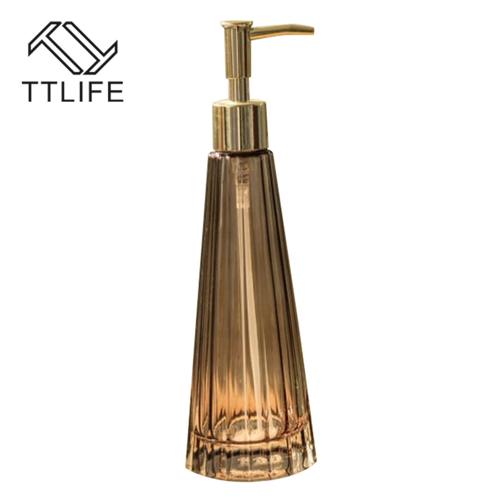 

300ML Creative Glass Hand Washing Liquid Bottle Vintage Soap Dispenser Shampoo Emulsion Storage Bottle Bathroom Accessories Gi