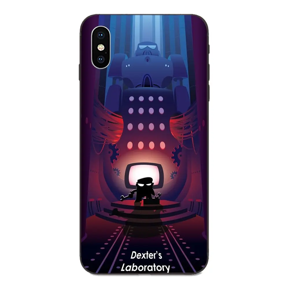 Красочный стиль для Apple IPhone X XS Max XR 4 4s 5 5S SE 6 6S 7 8 Plus аниме мультфильм Декстер лаборатория