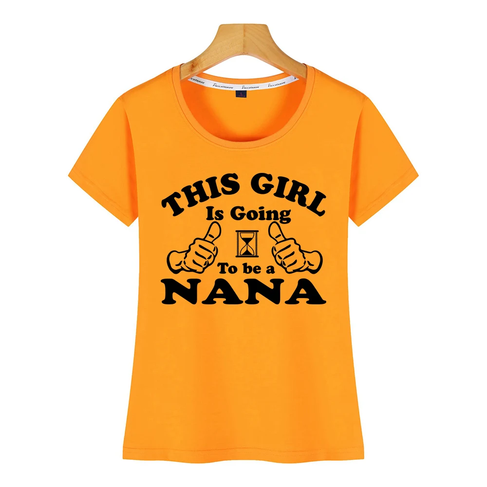 Топы Футболка Для женщин эта девушка будет nana Vogue Винтаж изготовленный на заказ