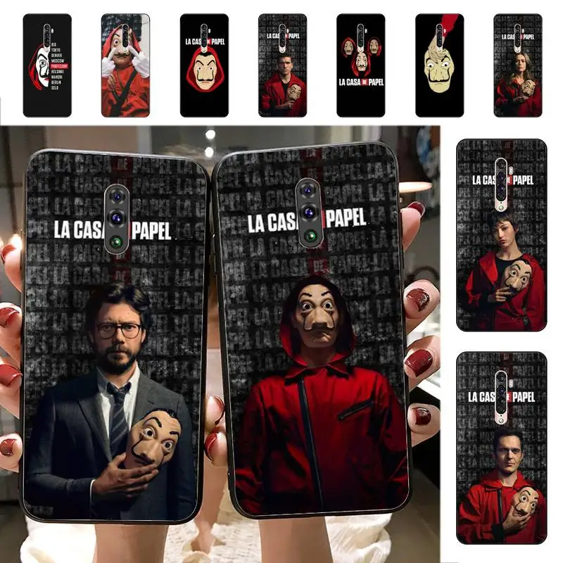 

YNDFCNB Spain TV Money Heist House Paper La Casa de papel Phone Case for vivo Y91C Y11 17 19 53 81 31 91 for Oppo a9 2020