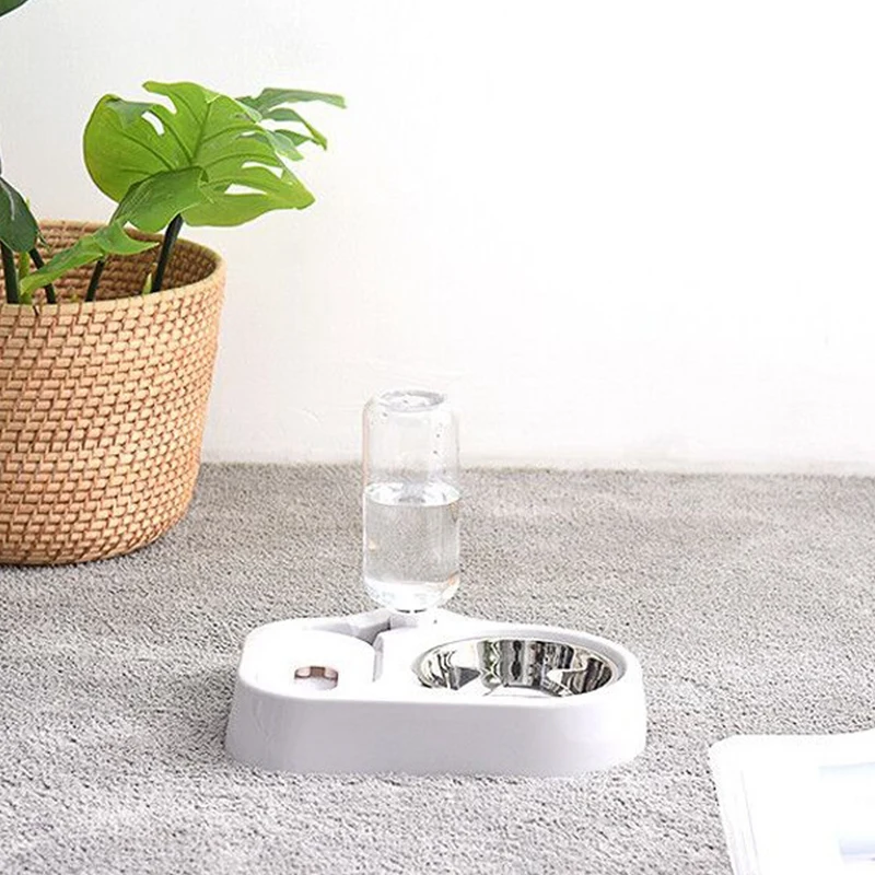 Миска для кошек бутылочка подачи воды в Поильник собак миска бутылка кормления