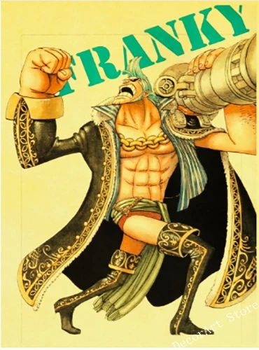 

ONE PIECE Collection Japan Anime Canvas Painting Vintage Wall Picture Kraft Poster Coated Wall Stickers Home Decoration Gift