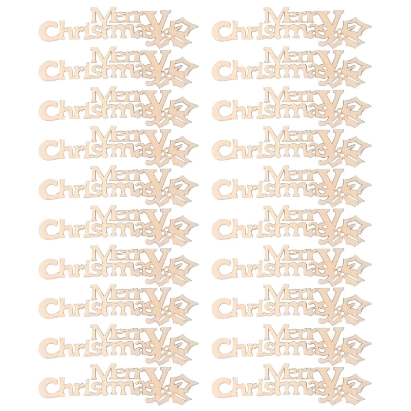 

Искусственные деревянные поделки для рождественской елки, украшение для свадьбы, годовщины вечерние НКИ, офиса, дома, 20 шт.