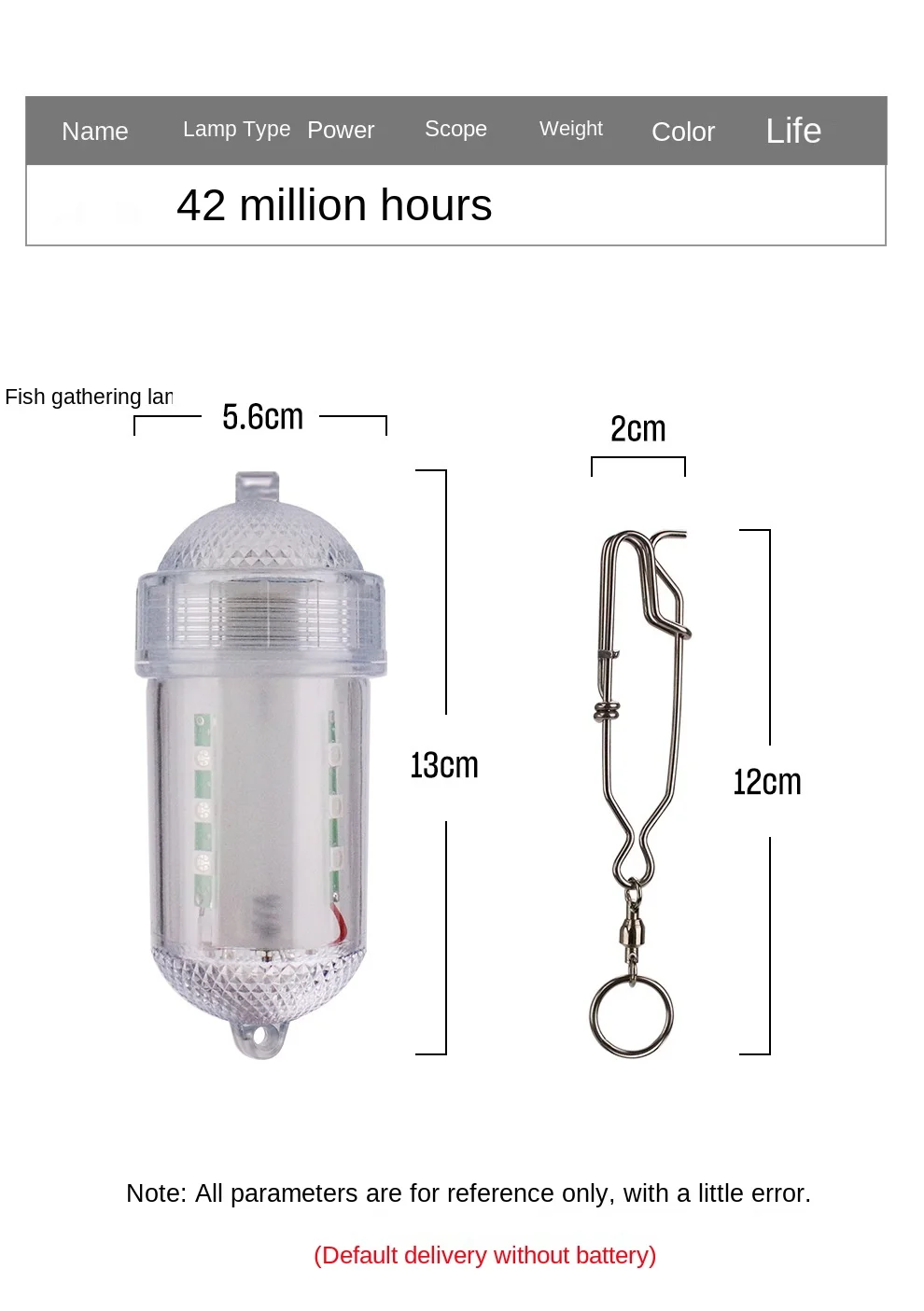 

1PCS LED Waterproof Fish Tank Clip Light Underwater Decor Lighting Submersible Lamp Plant Grow Lamp 4 Colors