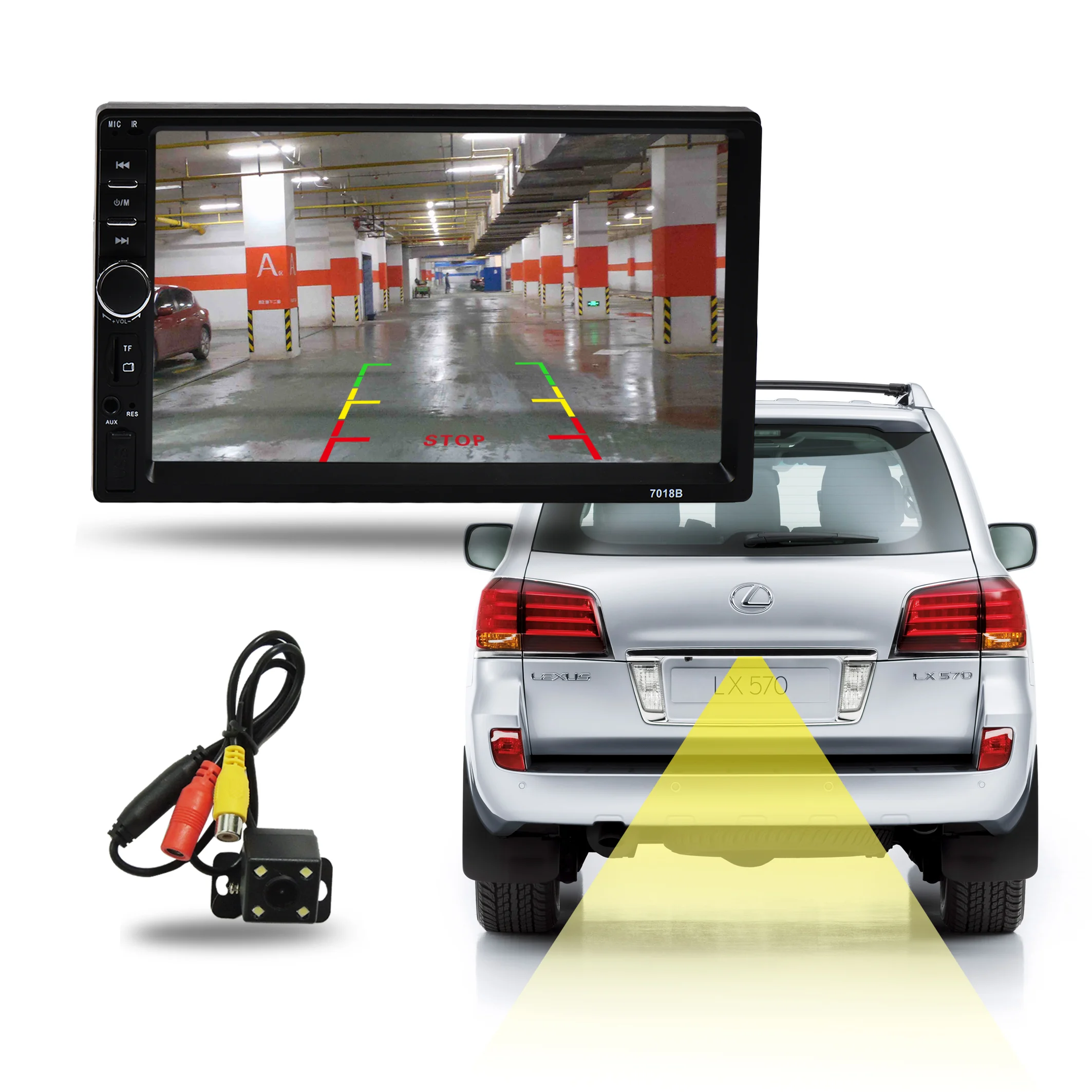 Автомагнитола 7018b 2 din с сенсорным экраном HD 7 '' 1080P FM AM TF USB Wince Sys цифровое стерео