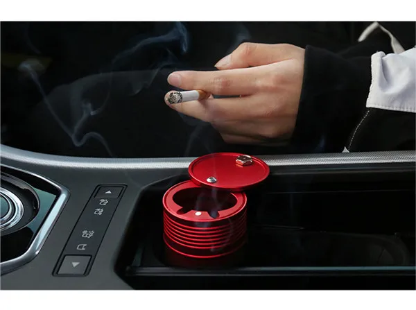 Пепельница для авто из алюминиевого сплава портативная пепельница дома и офиса