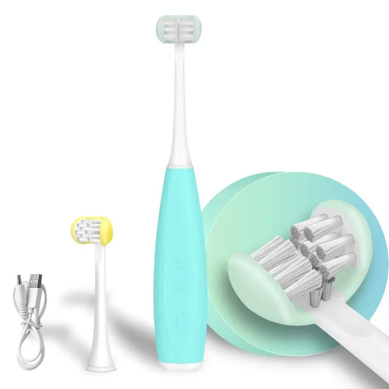 

3D электрическая зубная щетка для детей USB Перезаряжаемые Смарт ультразвуковая зубная щетка головок для зубной щетки kemei зубная щётка mijia t100