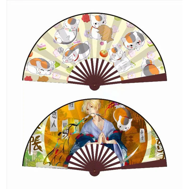 

Анимационное периферийное оборудование, складной веер из шелковой ткани, книга друзей, спальни, домашний декор, аксессуары для гостиной, подарок