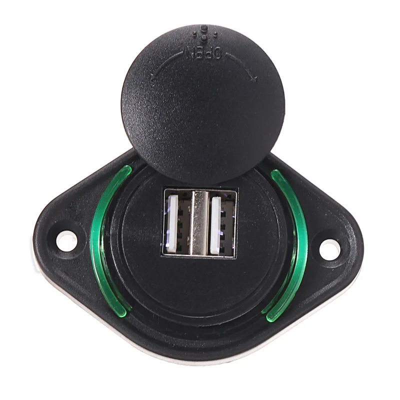 Зарядное устройство с двойным USB-портом водонепроницаемая розетка со