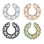 Искусственные ниппели клипса пирсинга на соске кольца из нержавеющей стали искусственная кожа