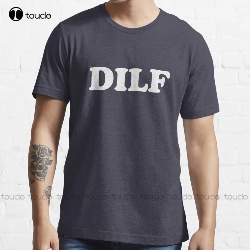 

Новинка, популярная футболка Dilf с надписью «I'D To», хлопковая футболка, женские рубашки из фильма «ужасы», модная смешная футболка для подрос...