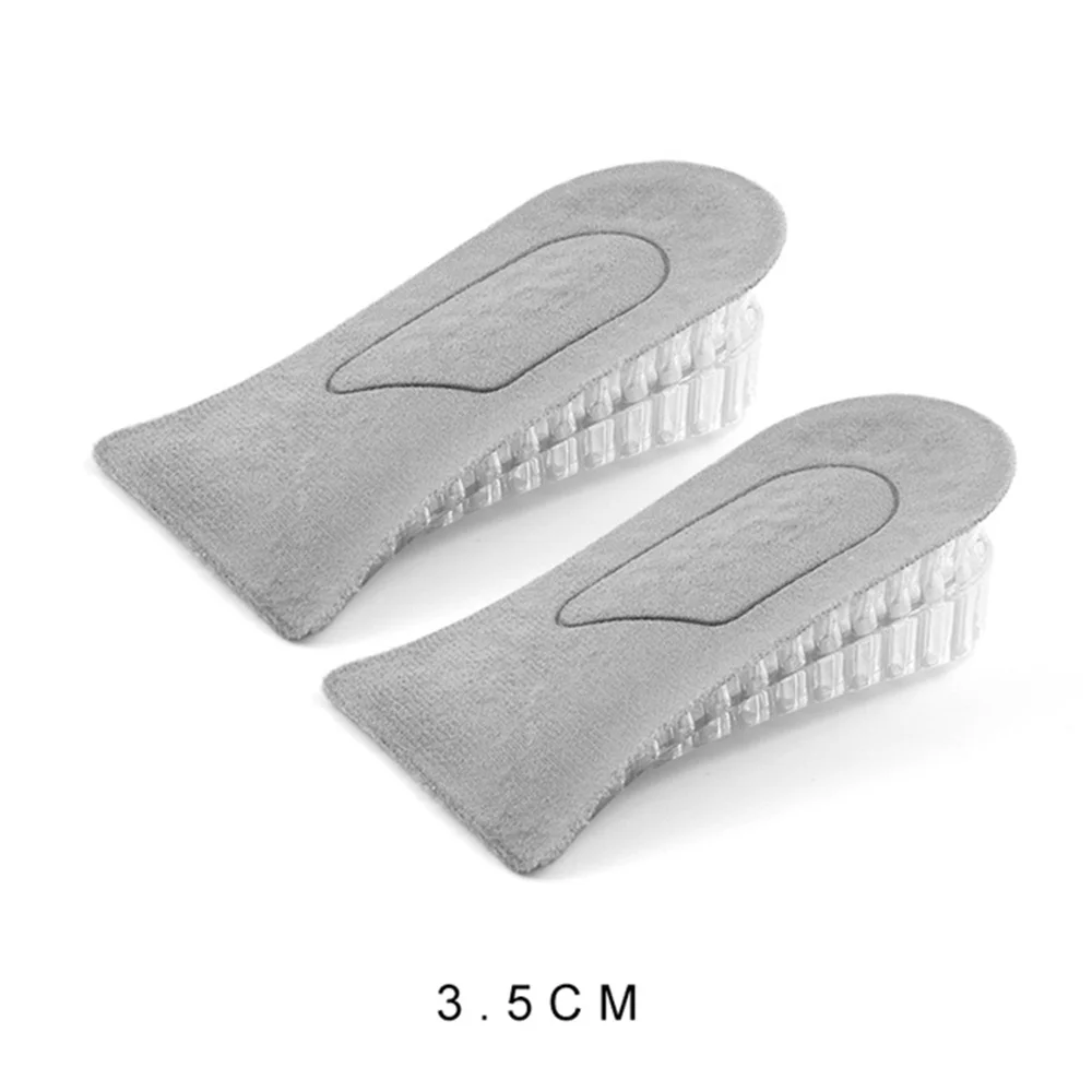 

1 Pair Inner Heightened Insole 2-5cm Invisible Silicone Height Increase Unisex Half Insole Heel Insert Sports Shoes Pad Cushion