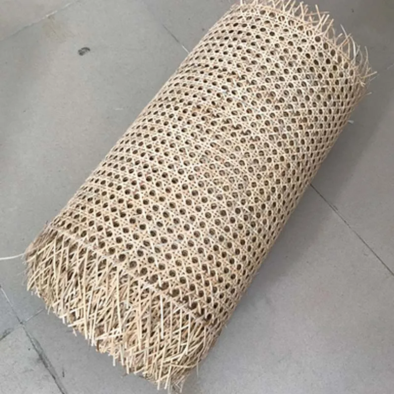 

Natural Indonesian Real Rattan Mat Handmade Weaving Wicker Cane Webbing Home Furniture Table Chair Door Repair Decor Material