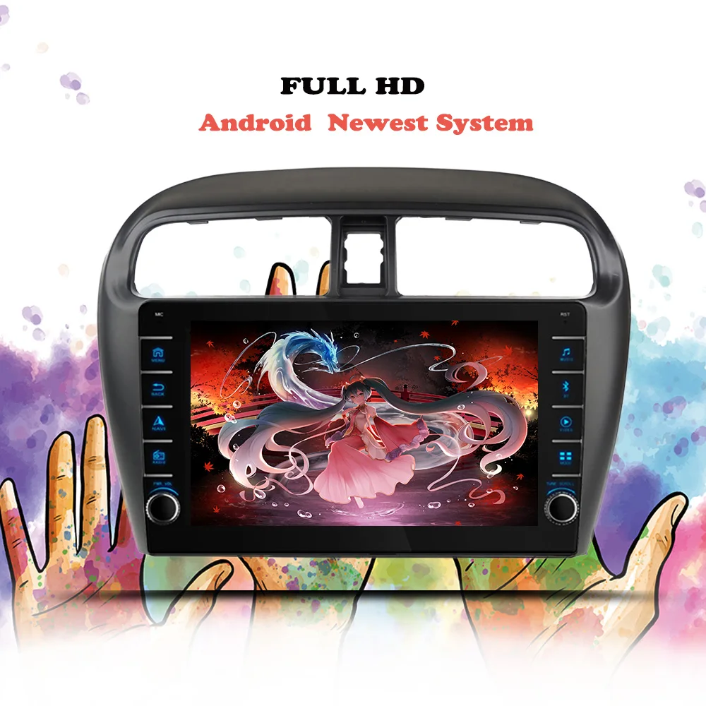 

Android 11 For Mitsubishi Mirage Attrage 2012-2018 Car Radio Multimedia Video Player Navigation GPS No 2din 2 din DVD Head Unit