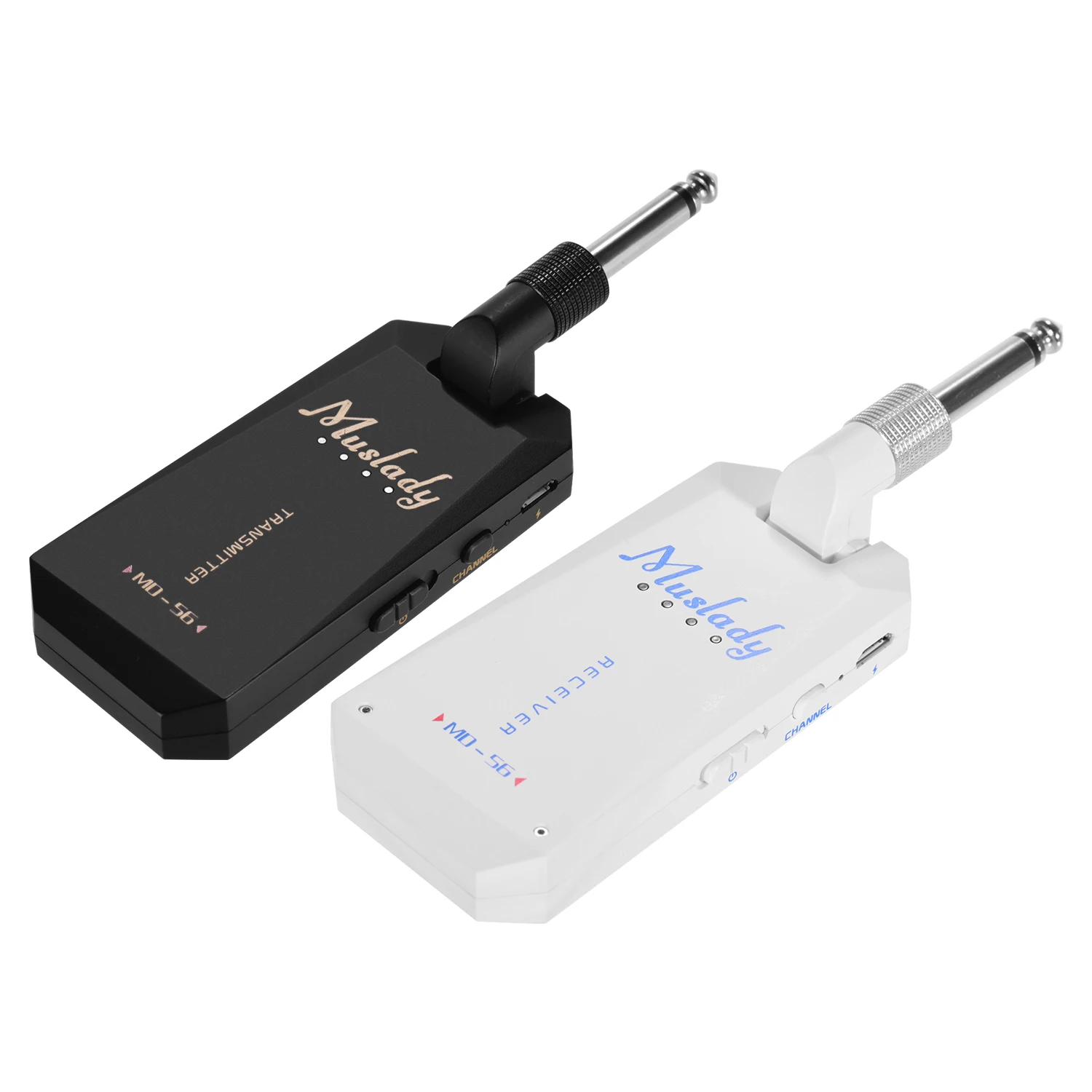 

Muslady MD-5G Беспроводной 5,8G гитары Системы Перезаряжаемые аудио передатчик и приемник ISM полоса для электрической бас-гитары Гитары