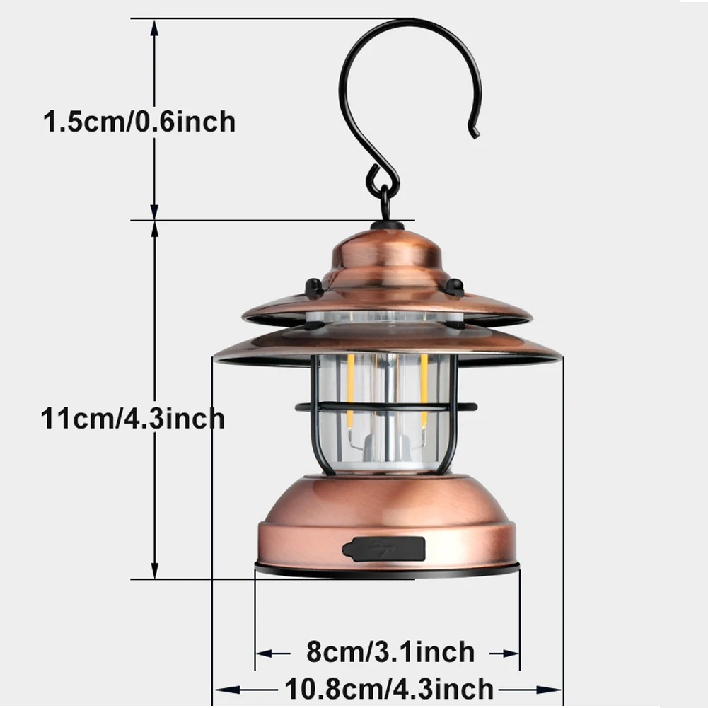 

Outdoor camping light tent light retro decorative horse lantern Battery Powered USB Charging Sports Light Multifunction Hiking