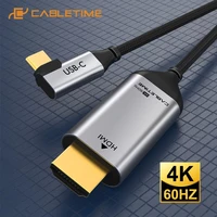 cabletime usb c hdmi cable type c to hdmi thunderbolt 3 4k 60hz for huawei macbook samsung galaxy s8 computer laptop c030