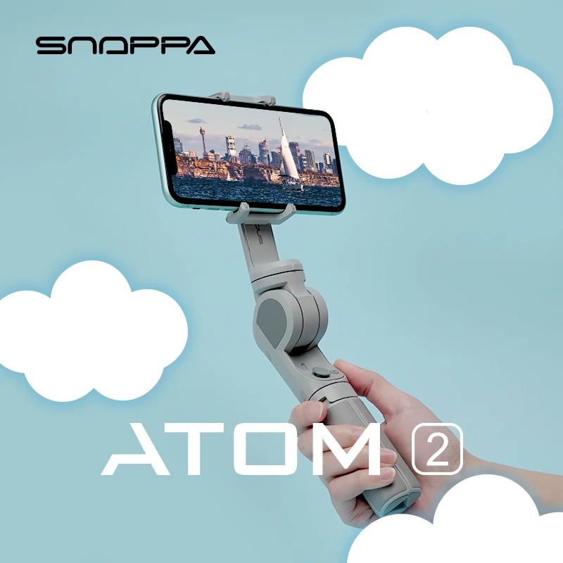 

Snoppa ATOM2 3-Axis Handheld Stabilizer Gimbal Wireless Bluetooth Selfie Stick Tripod Phone Anti-Shake ATOM 2 For iPhone Huawei