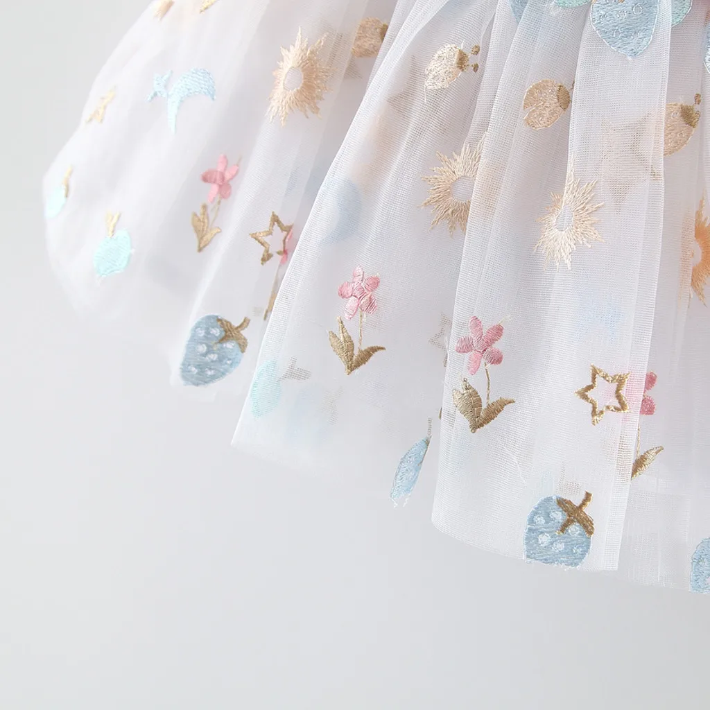 

Baby Dress Toddler Baby Kids Girls Dresses For Girl Strap Tulle Print Dress Princess Dresses Clothes Casual And Sweet Clothing
