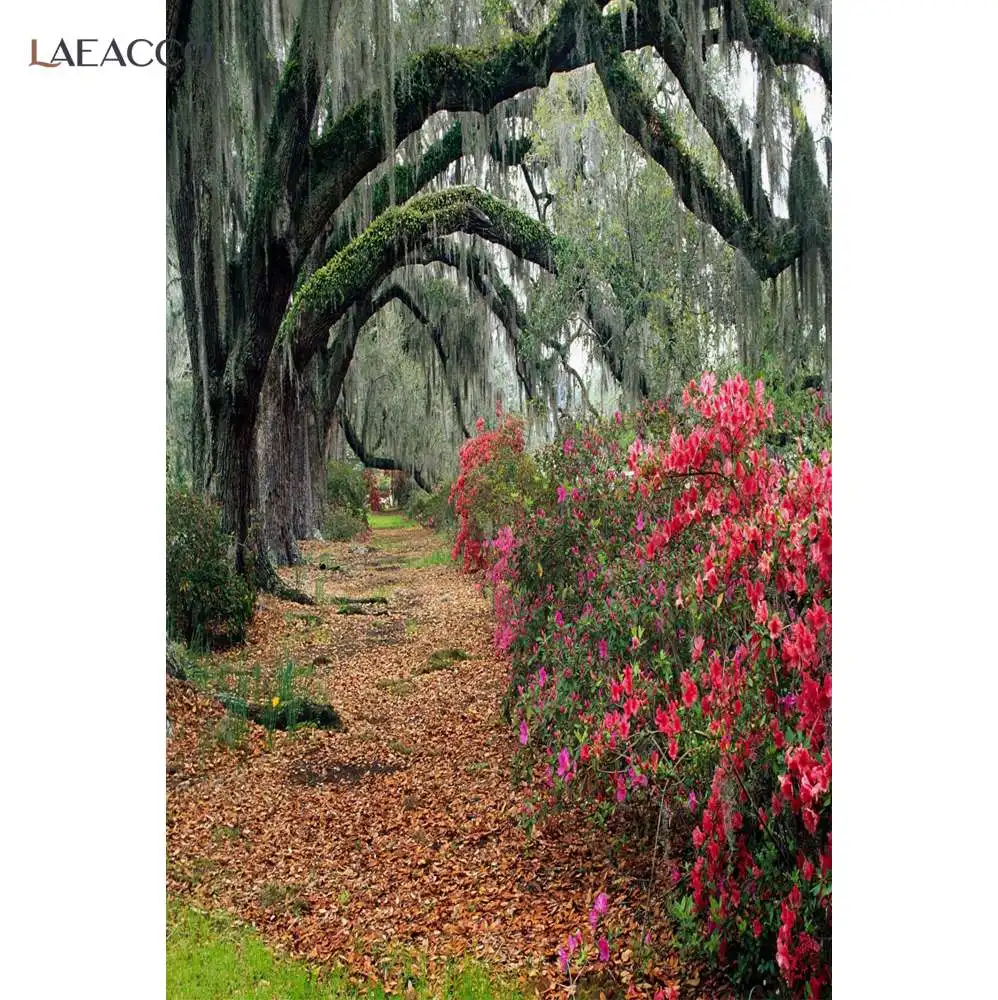 

Фон для фотосъемки Laeacco, с изображением природы, весеннего сада, парка деревьев и цветов, для фотостудии