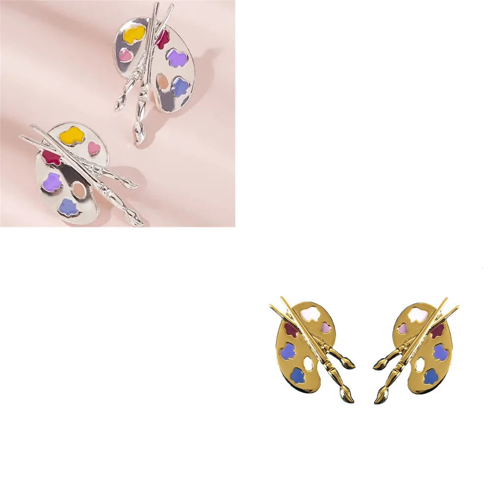 Новая мода Уникальный Темперамент ниша цвет палитры сережек чертёжные доски