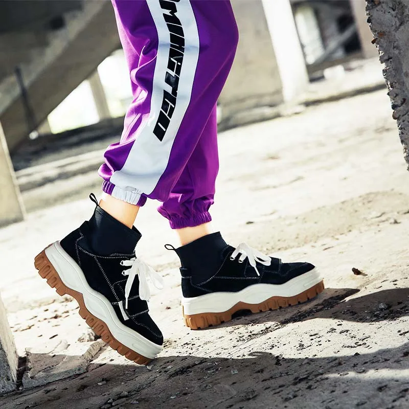 Кроссовки женские высокие спортивные модная брендовая теннисная платформа