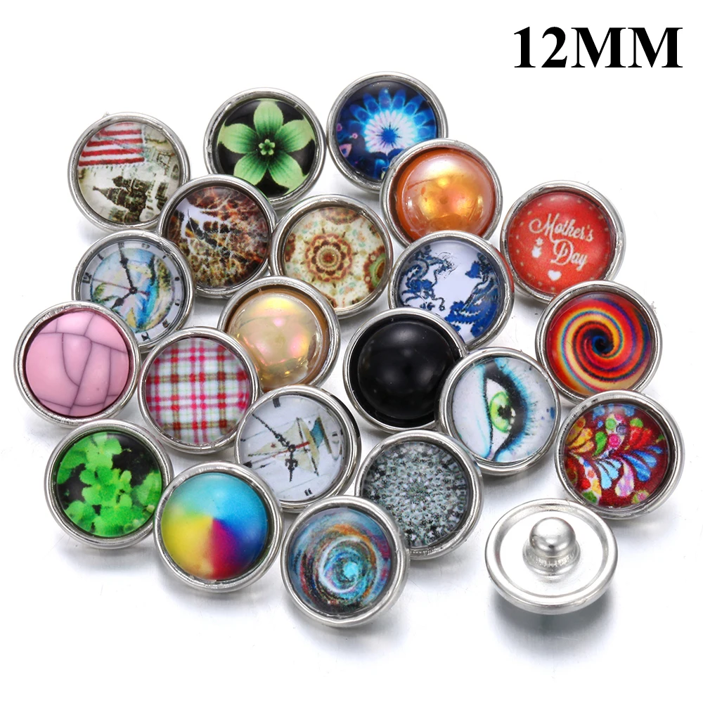 20 шт./лот ювелирное изделие 18 мм различные стили металлические кнопки