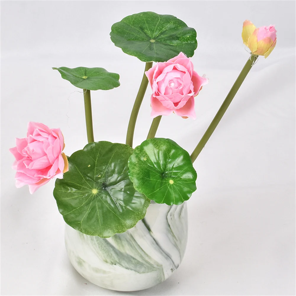 

Small Lotus Potted Home Outdoor Decoration Wedding Garden Home Party Holiday DIY Flower Pot Decoration Autumn Decoration