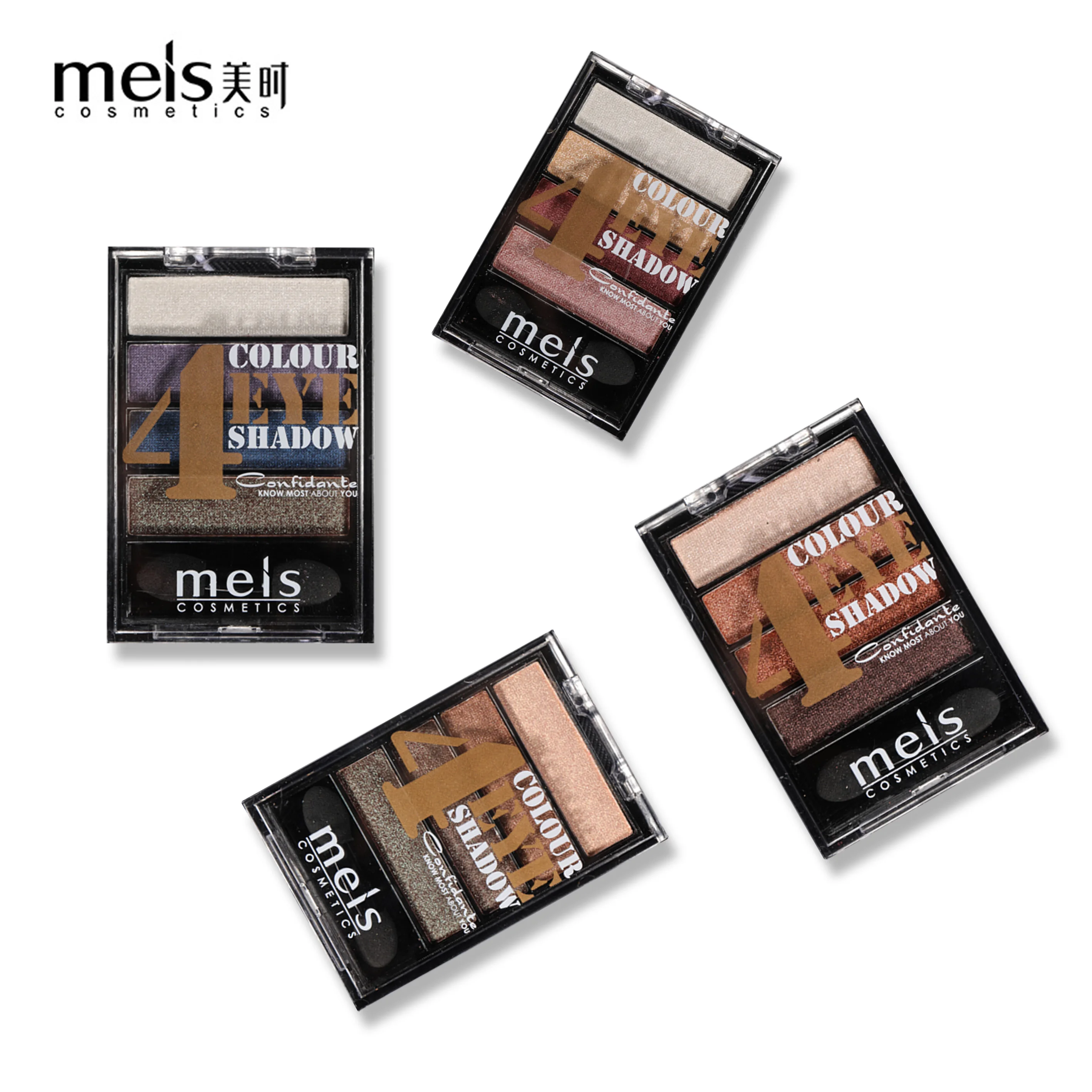 Новое поступление очаровательные тени для век Meis 4 цвета палитра теней макияжа