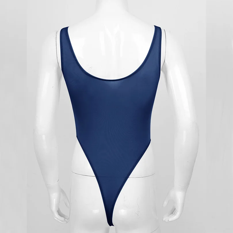 Мужской сексуальный комбинезон-кот костюм с трусиками-стрингами, прозрачное белье для сна и ночного ношения.