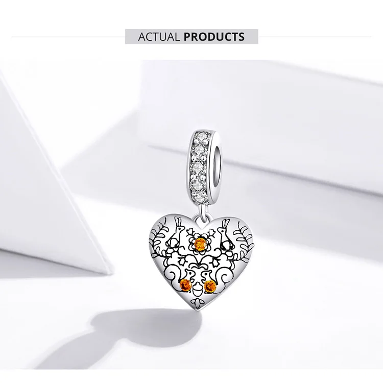 

New 925 Sterling Silver Vine & Pine Cone CZ Oxidized platinum Original Charm for Brand Jewelry Make for women Girl Dropshipping