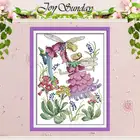 Набор для вышивки крестиком 14CT с принтом поцелуй духов, Набор для вышивки крестиком