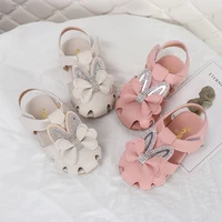 girls sandals 2020 summer new sweet princess shoes baby fashion breathable hollow toddler shoes soft bottom