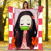 demon slayer blankets kamado tanjirou nezuko blanket anime tapestry rugs zenitsu figurine inosuke kimetsu no yaiba