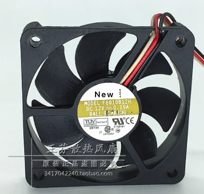 

Для AVC F6010B12H серверный охлаждающий вентилятор DC 12 В 0.19A 60x60x10 мм 3-проводной