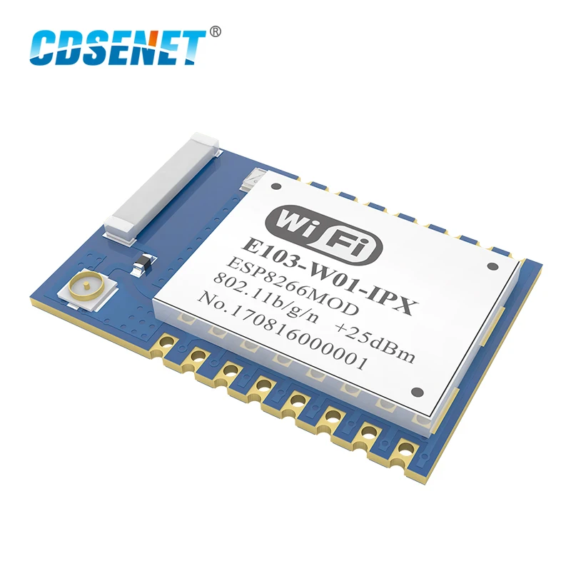 Wi-Fi модуль ESP8266 2 4 ГГц 100 мВт трансивер E103-W01-IPX ESP8266EX 100m IPX передатчик интерфейса и