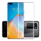 Для стекла Huawei P40 Pro, закаленное стекло, защита для экрана, 3D полное изогнутое покрытие, Защитная пленка для телефона, стекло для Huawei P40 Pro
