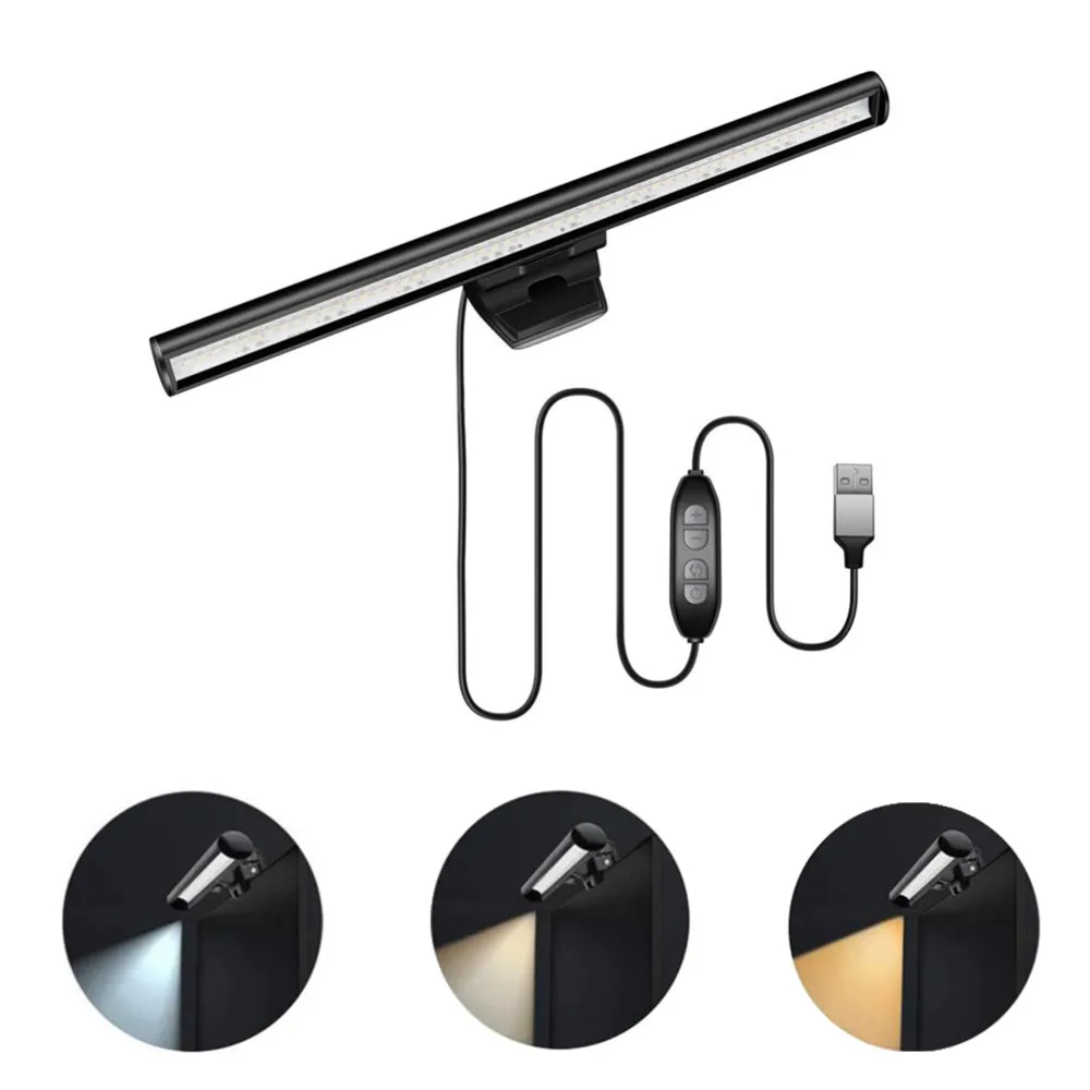 

Светодиодный светильник с регулируемой яркостью, USB светильник льные лампы для монитора, освещения для экрана ноутбука, светодиодсветодиод...